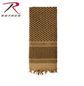 Rothco Lightweight 100% Cotton Shemagh Tactical Desert Scarf Coyote Brown