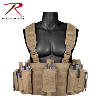 Rothco Cross Draw MOLLE Tactical Vest for Law Enforcement - ACU Digital Camo