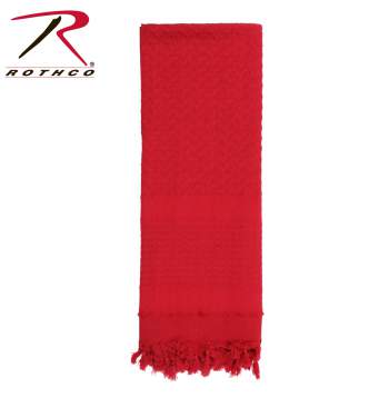 Rothco 100% Cotton Solid Shemaghs Tactical Desert Scarf Red