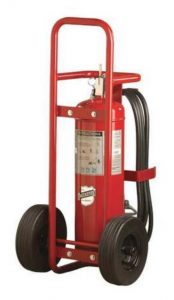 Buckeye Offshore Model OS K-150-SP 125 lb. Purple K Dry Chemical Agent Stored Pressure Wheeled Fire Extinguisher (31760)