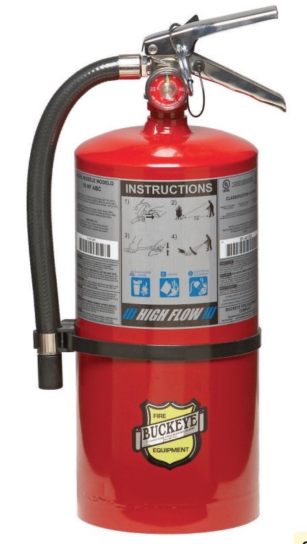 Buckeye Off Shore Model OS 10 ABC 10 lb Dry Chemical Agent Hand Portable Fire Extinguisher (11360)