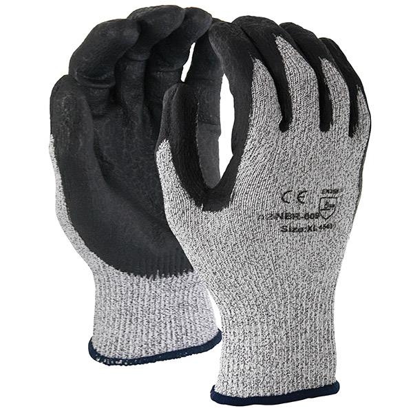 Thin Nitrile Coated Cut Resistant Work Gloves, 14 Length, A3 Cut