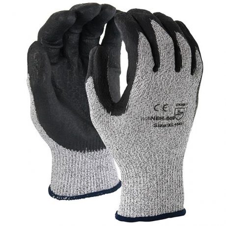 TruForece Latex Coated Cotton Poly Work Gloves - Gray/Blue