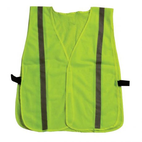 Inexpensive Lime Green Hi Viz Safety Vest Reflective Strips